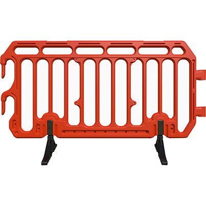 ARC97180 | Commonly known as 'The Boss', this Melba Swintex crowd control barrier is constructed from sturdy HDPE and has been thoroughly tested to ensure stability, ensuring it is ideal for managing busy public areas or events in a safe manner.