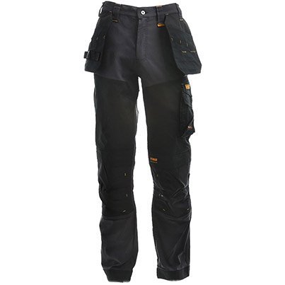 Dewalt Memphis Men's Grey/Black Stretch Work Trousers with Kneepad Pockets 30R