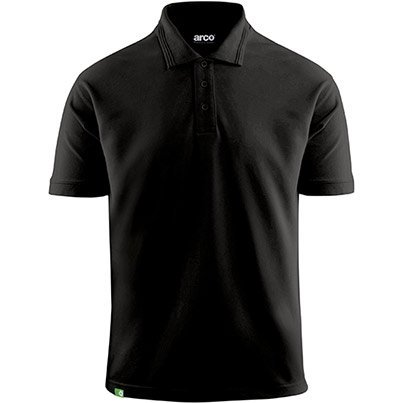 Arco Responsible Men's Black Polo Shirt S