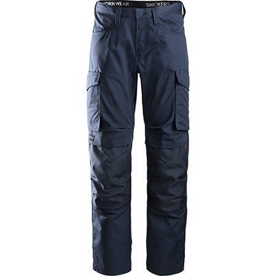 Snickers Workwear Service 6801 Men's Navy Trouser with Kneepad Pockets 31R 046