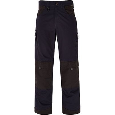 Trojan Men's Navy/Black Multipocket Tradesman Trousers with Kneepad Pockets 30R