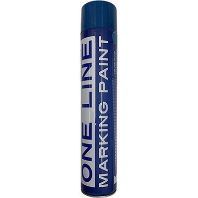 One Line Blue Line Marker Paint Spray 750ml (Pack of 12)