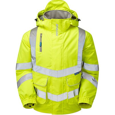 Pulsar P191 Men's Yellow Waterproof Hi-Vis Bomber Jacket M