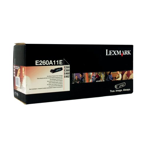 Lexmark Black E260A11E Return Program Toner Cartridge