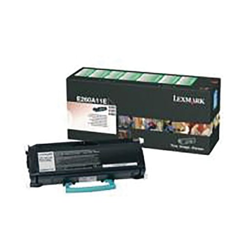 Lexmark E260 3.5K Toner Cartridge Black E260A31E