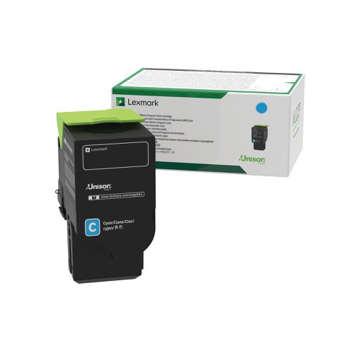 Lexmark C/X54x Return Programme 4K Toner Cartridge Extra High Yield Cyan C544X1CG