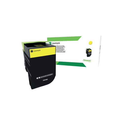 Lexmark Yellow Return Programme 4K Toner Cartridge Extra High Yield 80C2XY0