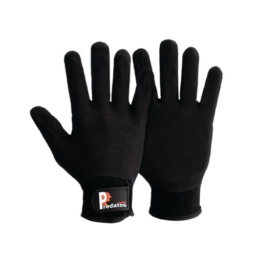 Pred Needle Cut F Safety Latex Needle Gloves 1 Pair Black 9 PRED12-9
