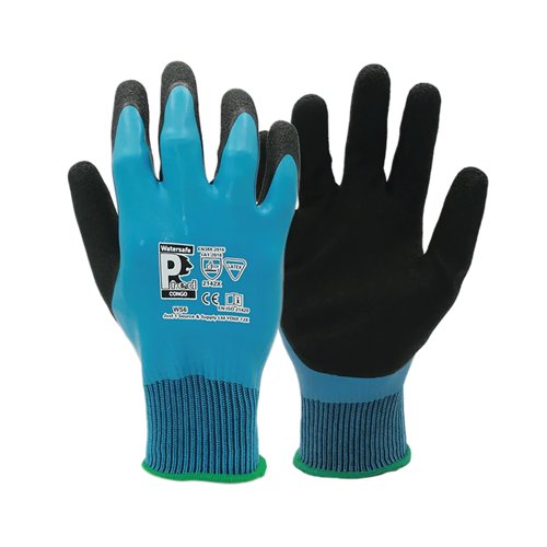 Pred Congo Cut 1 Waterproof Gloves 1 Pair Blue/Black 6 WS6-6