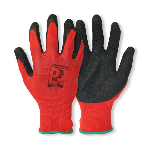 Pred Fire Work Gloves 1 Pair Red/Black 9 (Pack of 10) LCPL-RED-9