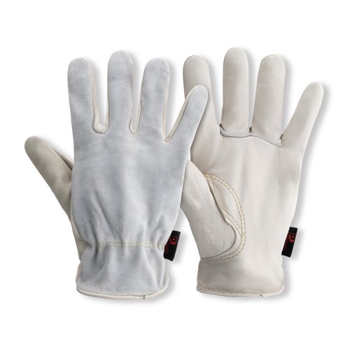 Standard Hide Drivers Glove 1 Pair Ivory 10 (Pack of 10) PRED3-SB