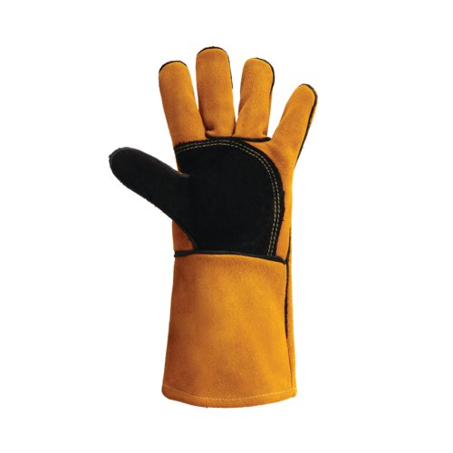 Predator Signature Split Leather Mig Gauntlet 16 Inch 1 Pair Yellow 11 (Pack of 10) PRED4-16