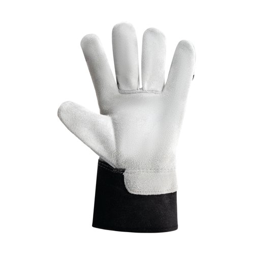 Predator Power Plus Split Leather Rigger Gloves 1 Pair White/Black 11.5 (Pack of 10) RS1B/VL