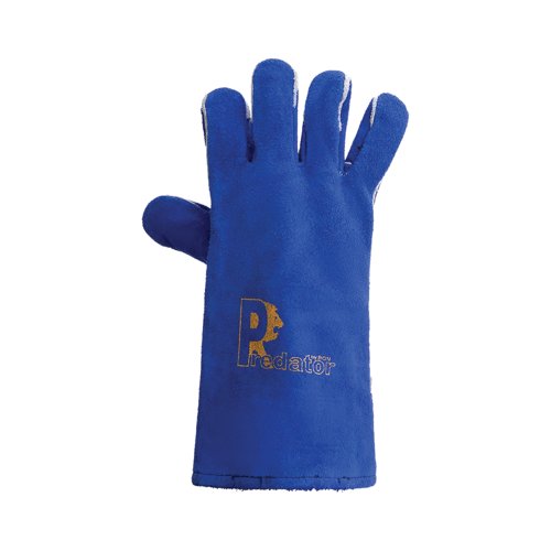 Predator Lightning Split Leather Mig Gauntlet 1 Pair Blue Small (Pack of 10) RSW1C-BLUE-S