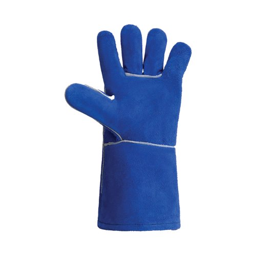 Predator Lightning Split Leather Mig Gauntlet 1 Pair Blue Small (Pack of 10) RSW1C-BLUE-S