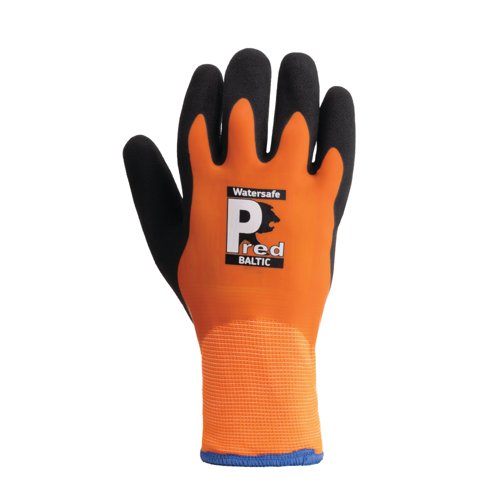 Pred Baltic Watersafe Thermal Gloves 1 Pair Orange/Black 10 (Pack of 10) WS4-10