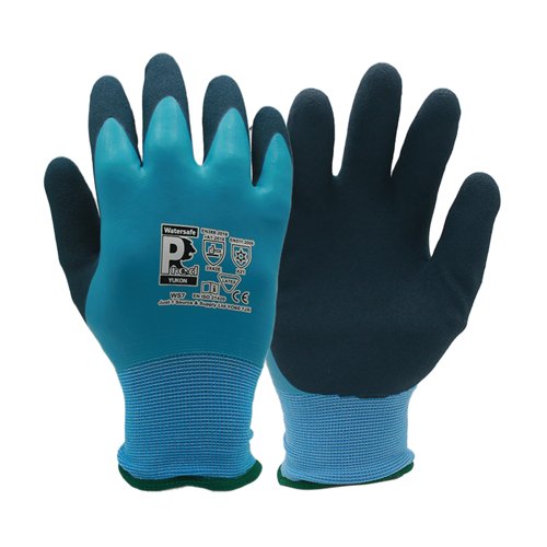 Pred Yukon Watersafe Cut E Safety Gloves 1 Pair Blue/Black 10 (Pack of 10) WS7-10