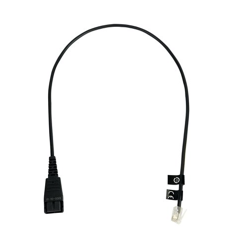 Jabra Quick Disconnect (QD) to Modular RJ Straight Bottom Cord 0.5m 8800-00-01