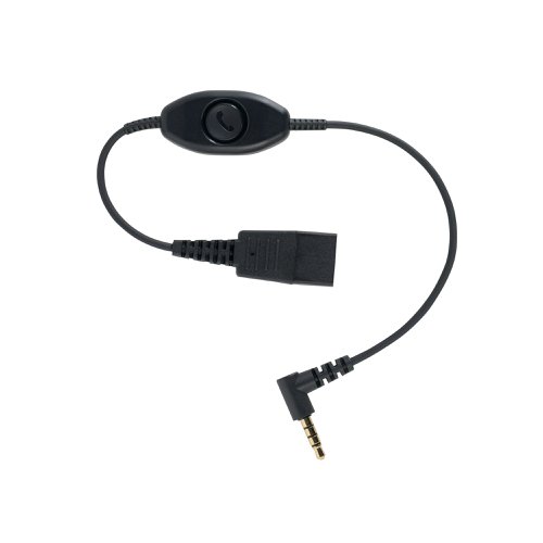 Jabra Quick Disconnect (QD) to 2.5mm Jack Cord with Answer/End Button 8800-00-55