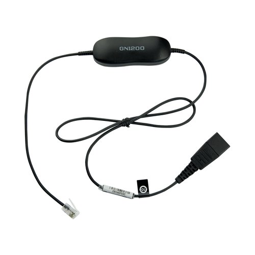 Jabra GN1200 Smart Cord Straight RJ9 Cord for Standard Headsets 88001-99