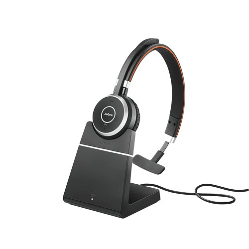 Jabra Evolve 65 SE MS Monaural Wireless Headset Link 380 USB-A Bluetooth Adapter 6593-833-309