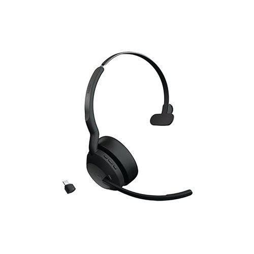 Jabra Evolve2 55 Mono On-ear Headset USB-C Bluetooth Active Noise Cancelling MS Teams 25599-899-899