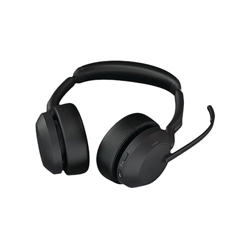 Jabra Evolve2 55 Stereo On-ear Headset USB-A Bluetooth ANC UC Black 25599-989-999