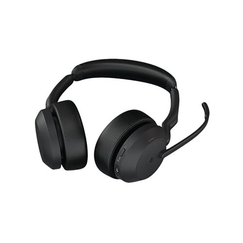 Jabra Evolve2 55 Stereo On-ear Headset USB-C with Charging Stand Bluetooth ANC MS 25599-999-889