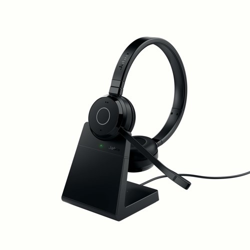 Jabra Evolve 65 TE USB-A UC Stereo with Charging Stand 6699-833-499