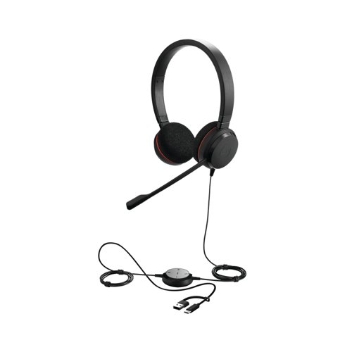 Jabra Evolve 20 USB C/A UC Stereo Headset 4999-829-269