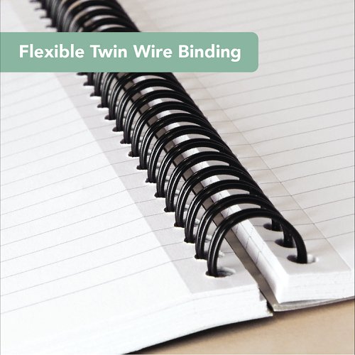 Cambridge Ruled Margin Wirebound Jotter Notebook 200 Pages A5 (3 Pack) 400039063