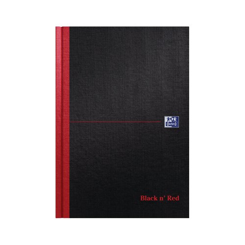 Black n' Red Casebound Hardback Ruled Notebook 192 Pages B5 (Pack of 5) 400082917