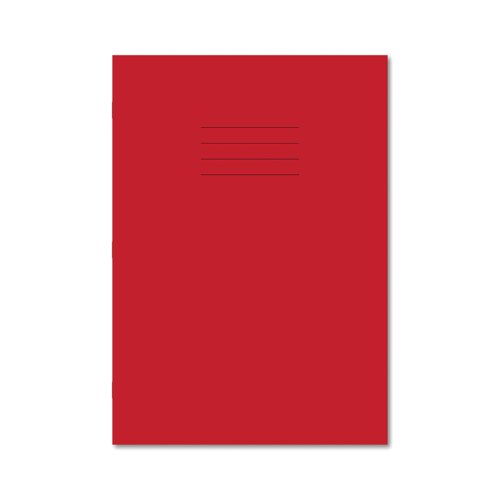 Hamelin Handwriting Book 4/16mm Lined 80 Page A4 Red (Pack of 50) 400185756