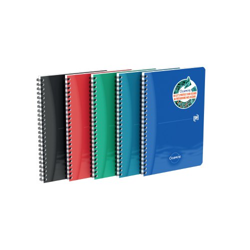 Oxford Oceanis Wirebound Notebook Ruled A5 Assorted (Pack of 5) 400178651