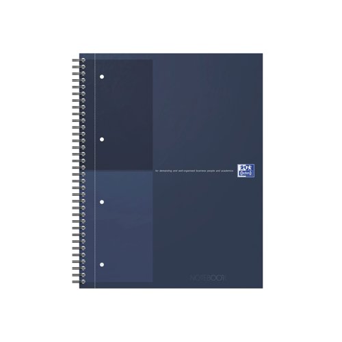 Oxford Hardback Wirebound Notebook 160 Pages Special Edition A4+ Dark Blue 400194458-S