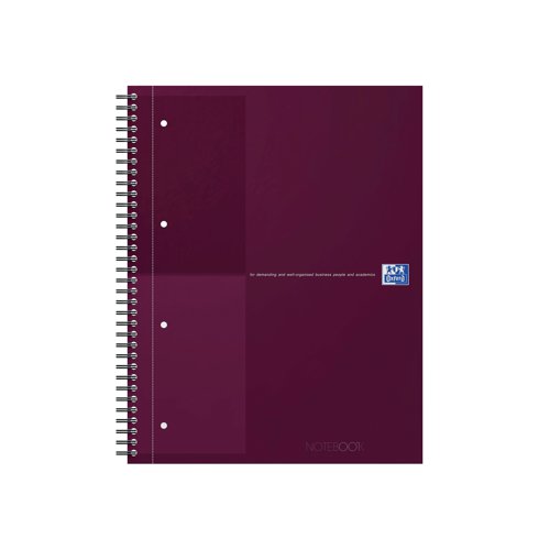 Oxford Hardback Wirebound Notebook 160 Pages Special Edition A4+ Red 400194459-S