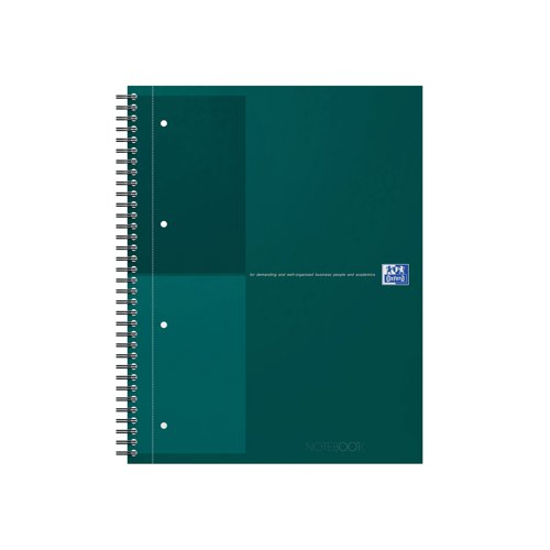 Oxford Hardback Wirebound Notebook 160 Pages Special Edition A4+ Green 400194460-S