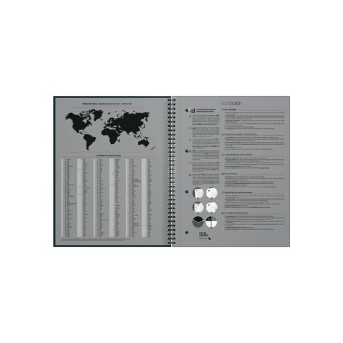 The classic, Special Edition, Oxford hard cover wire bound notebook features smart-ruled pages with a multipurpose header for recording subject or meeting titles and the date as well as double margins for highlighting valuable information. This A4+ notebook contains 160 micro-perforated and pre-punched pages which can easily be removed and filed into a binder at A4 size. Containing smooth white Optik Paper so it can be written on both sides of the page, it is also Scribzee enabled so by using the Oxford Scribzee app, you can scan, save and share your notes. Supplied in green in a pack of 5.