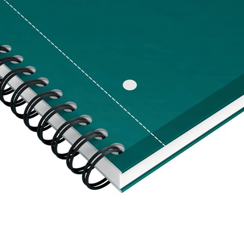 The classic, Special Edition, Oxford hard cover wire bound notebook features smart-ruled pages with a multipurpose header for recording subject or meeting titles and the date as well as double margins for highlighting valuable information. This A4+ notebook contains 160 micro-perforated and pre-punched pages which can easily be removed and filed into a binder at A4 size. Containing smooth white Optik Paper so it can be written on both sides of the page, it is also Scribzee enabled so by using the Oxford Scribzee app, you can scan, save and share your notes. Supplied in green in a pack of 5.