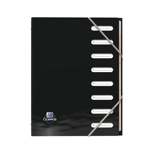 Oxford Oceanis 8-Part Sorting File Black 400177823