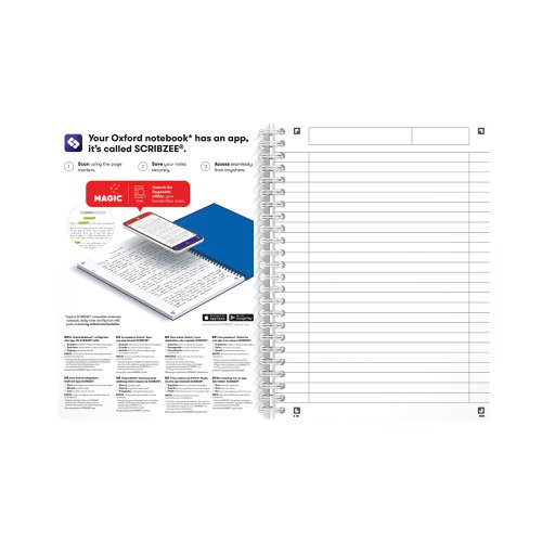 Oxford Office Wirebound Notebook Transparent Assorted A5 (Pack of 5) 100104780 | Hamelin