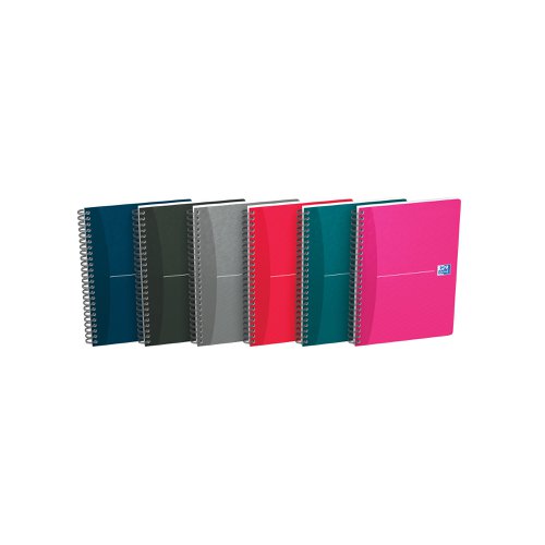 Oxford Card Cover Wirebound Notebook A5 Assorted (Pack of 5) 100103741 | Hamelin