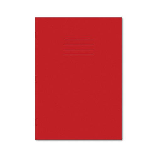 Hamelin Exercise Book 8mm Lined 80 Page A4 Red (Pack of 50) 100103371