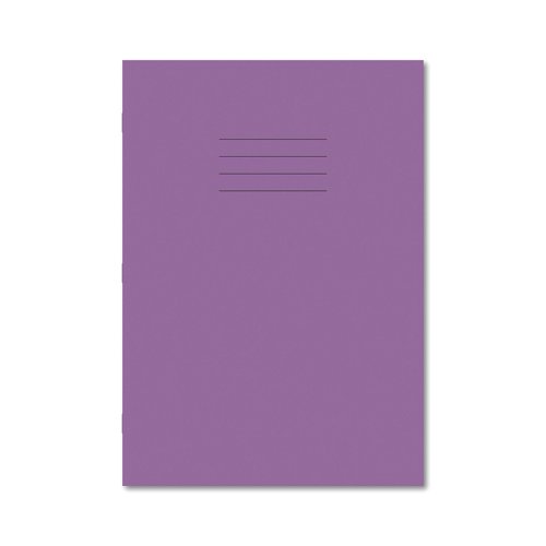 Hamelin Exercise Book 8mm Lined 80 Page A4 Purple (Pack of 50) 100102203