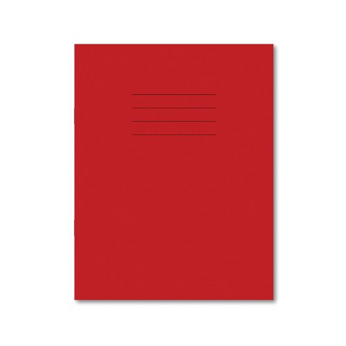 Hamelin Exercise Book 8mm Lined 80 Page 229x178mm Red Pack of 100 100103619