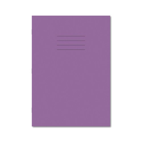 Hamelin Exercise Book 8mm Lined 64 Page A4 Purple (Pack of 50) 100106010