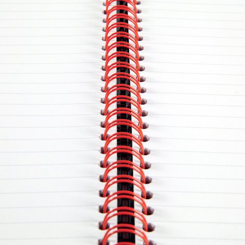 Black n' Red Wirebound Ruled Hardback Notebook A4 (Pack of 5) 100103711 | Hamelin