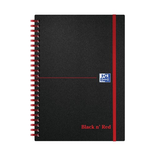 Black n' Red Wirebound Ruled Polypropylene Notebook 140 Pages A5 (Pack of 5) 100080140 | Hamelin