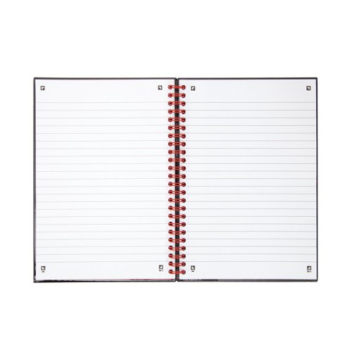 Black n' Red Wirebound Ruled Polypropylene Notebook 140 Pages A5 (Pack of 5) 100080140 | Hamelin