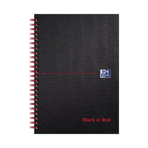 Black n' Red Wirebound Ruled Hardback Notebook 140 Pages A5 (Pack of 5) 100080154